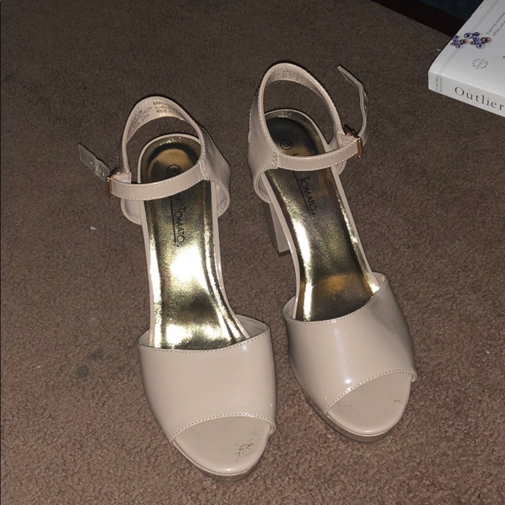 Hot Tomato Nude Heels